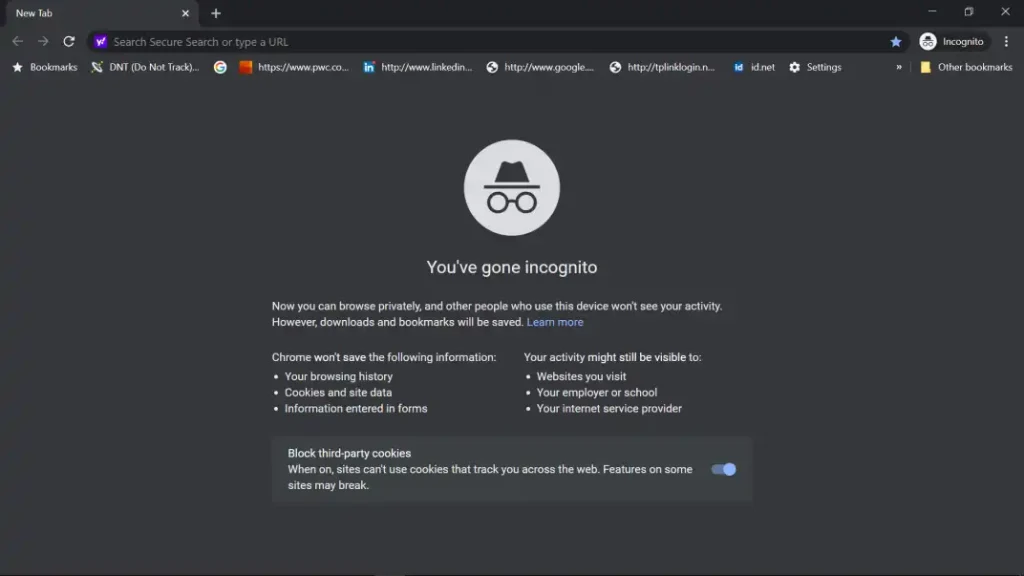 Incognito mode