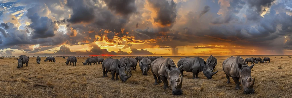 Southern white rhino